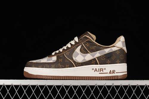【850】[8A8PYL-101]-[L*V X AIR FORCE 1 LOW 07 DAMIER AZUR/BROWN/L*V MONOGRAM]-[35.5-47.5]