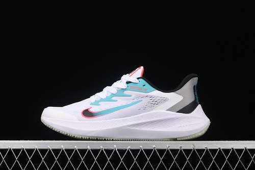 【280】[CJ0291-100]-[ZOOM WINFLO 7 SUMMIT WHITE/FLASH CRIMSON/ORACLE AQUA/BLACK]-[MAN:39-45]