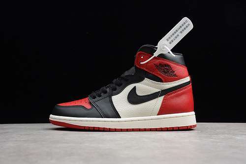 [555088-610]-[CJ AIR JORDAN 1 RETRO HIGH BRED TOE GYM RED/BLACK-SUMMIT WHITE]