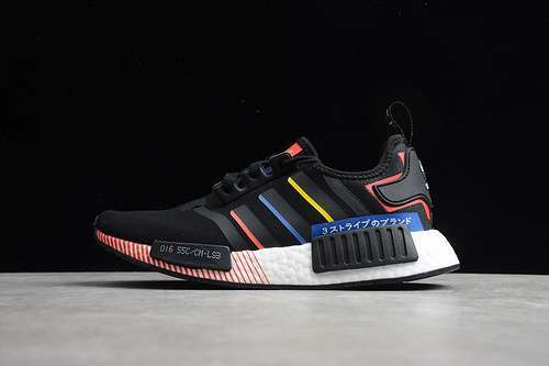 【300】[FY1433]-[NMD_R1 SHOES CORE BLACK/MULTI-COLOR]-[WOMAN:36-39]-[MAN:40-45]