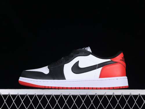 【280】[CZ0790-106]-[AIR JORDAN 1 LOW OG BLACK TOE WHITE/BLACK-VARSITY RED]-[WOMAN:36-39]-[MAN:40-46]