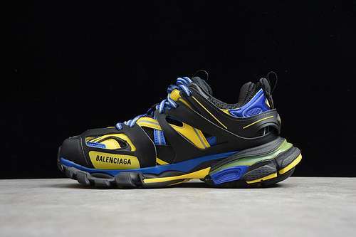 【580】[ECBA8168583]-[TRACK 2.0 SNEAKER BLACK/BLUE/YELLOW]-[WOMAN:36-39]-[MAN:40-45]