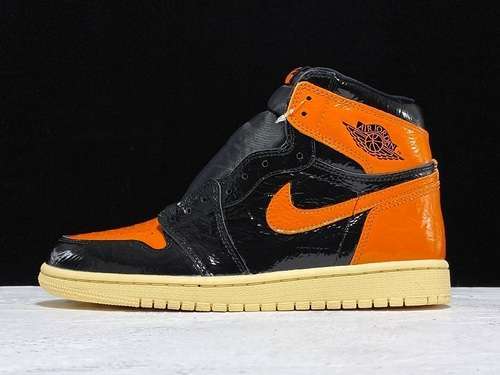 [555088-028]-[GET AIR JORDAN 1 HIGH OG SHATTERED BACKBOARD 3.0 BLACK/ORANGE]-[MAN:40-46]-[OG00238]