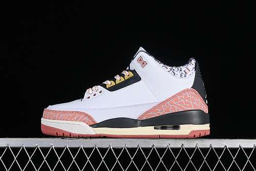 【300】[441140-100]-[AIR JORDAN 3 RETRO GS WHITE/ANTHRACITE/RED STARDUST/SAIL/SATURN GOLD]-[36-46]