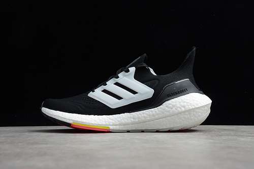 【300】[FY0356]-[ULTRABOOST 21 SHOES CORE BLACK/CLOUD WHITE/ORANGE]-[WOMAN:36-39]-[MAN:40-45]