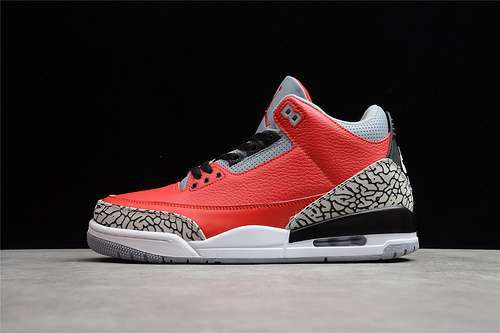 【280】[CK5692-600]-[AIR JORDAN 3 RETRO SE UNITE FIRE RED/FIRE RED/CEMENT GREY/BLACK]-[UNISEX:36-45]
