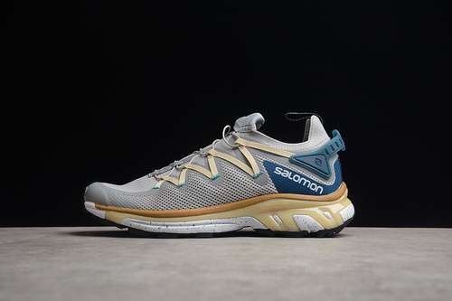 【280】[SALOMON XT-RUSH RUNNING SHOES LIGHT GREY/BEIGE/DARK BLUE]-[MAN:40-47]