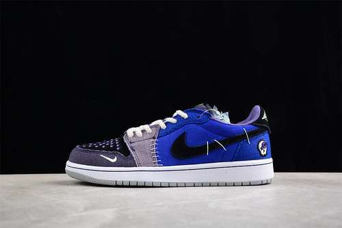 【300】[Z7292-420]-[AIR JORDAN 1 LOW VOODOO WHITE/GREY/BLACK/BLUE/BROWN]-[WOMAN:36-39]-[MAN:40-47.5]
