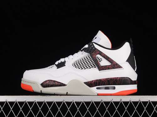 【450】[308497-116]-[AIR JORDAN 4 RETRO WHITE/BLACK-BRIGHT CRIMSON-PALE CITRON]-[UNISEX:36-47.5]