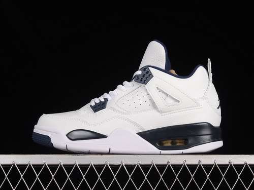 【340】[314254-107]-[AIR JORDAN 4 RETRO LS WHITE/LEGEND BLUE-MDNGHT NAVY]-[WOMAN:36-39]-[MAN:40-48]