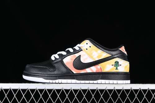 【270】[BQ6832-001]-[DUNK SB LOW TIE-DYE RAYGUN BLACK/ORANGE FLASH/BLACK]-[WOMAN:36-39]-[MAN:40-46]