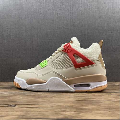 【340】[DC0790-103]-[AIR JORDAN 4 RETRO RICE WHITE/RED/BLUE]-[WOMAN:36-39]-[MAN:40-47.5]
