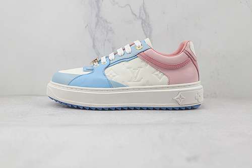 【480】[L*V TRAINER SNEAKERS WHITE/BLUE/PINK]-[WOMAN:35-40]