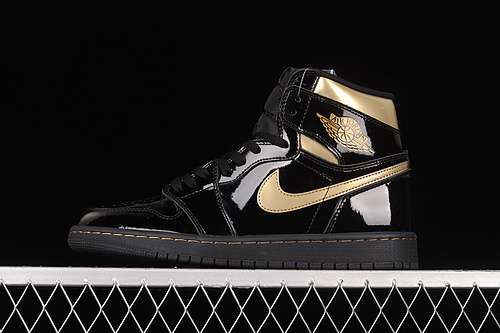 【400】[555088-032]-[AIR JORDAN 1 RETRO HIGH OG BLACK/BLACK/METALLIC GOLD]-[MAN:40-45]