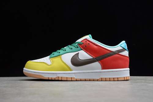 【480】[DH0952-100]-[SB DUNK LOW SE FREE.99 WHITE/LIGHT CHOCOLATE/ROMA GREEN]-[WOMAN:36-39]-[40-45]