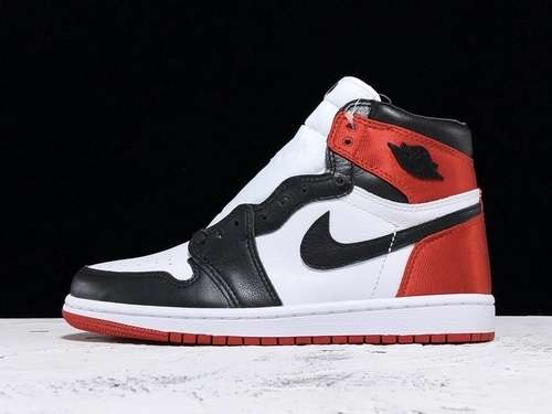 【600】[CD0461-016]-[H12 AIR JORDAN 1 RETRO HIGH SATIN BLACK TOE BLACK/WHITE/RED]-[UNISEX:36-45]