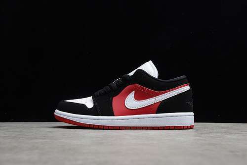 【320】[DC0774-016]-[CJ AIR JORDAN 1 LOW BLACK/WHITE/GYM RED]-[WOMAN:35.5-39]
