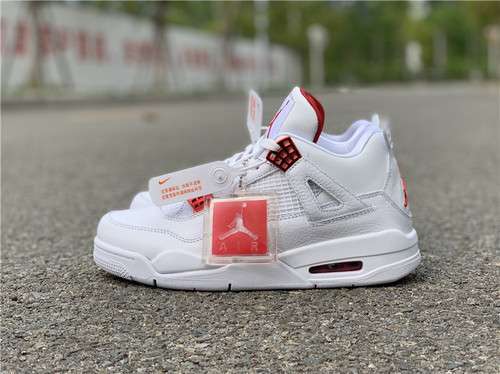 【470】[CT8527-112]-[AIR JORDAN 4 RETRO WHITE/METALLIC SILVER-UNIVERSITY RED]-[MAN:40-47.5]