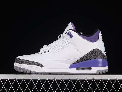 【360】[CT8532-105]-[AIR JORDAN 3 RETRO WHITE/BLACK/DARK IRIS/CEMENT GREY]-[MAN:40-47.5]