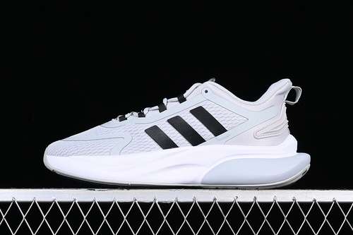 【270】[HP6151]-[ADIDAS ALPHABOUNCE WHITE/BLACK]-[WOMAN:36-39]-[MAN:40-45]