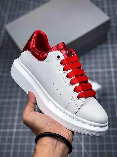 [ALE*XANDER MCQUEEN SOLE SNEAKERS WHITE/RED]-[WOMAN:34-39]