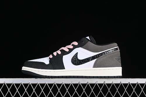 【260】[DZ4130-201]-[AIR JORDAN 1 LOW BLACK/WHITE/GREY/PINK]-[WOMAN:36-39]-[MAN:40-46]