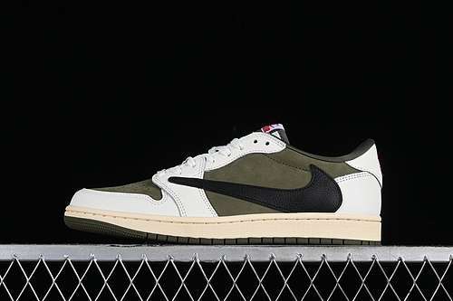 【480】[DM7866-200]-[TRAVIS SCOTT AIR JORDAN 1 LOW OG MEDIUM OLIVE/BLACK/SAIL/MUSLIN]-[35.5-47.5]