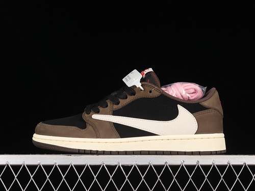【480】[CQ4277-001]-[LW TRAVIS SCOTT X AIR JORDAN 1 LOW MOCHA BLACK/DARK MOCHA-UNIVERSITY RED-SAIL]