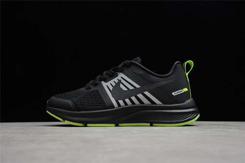 【300】[CZ6720-002]-[AIR ZOOM STRUCTURE 23 X BLACK/GREY/FLUORESCENT GREEN]-[MAN:40-45]