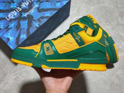 【750】[L*V 2021 TRAINER SNEAKERS YELLOW/GREEN/YELLOW]-[MAN:38-45]