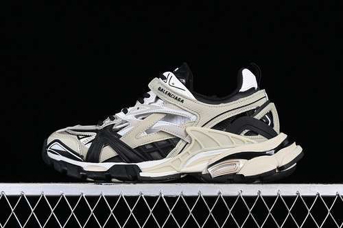 【600】[W2GN38071]-[BA*LEN*CIAGA TRACK 2 4 0 WHITE/BLACK/GREY]-[WOMAN:35-39]-[MAN:40-45]