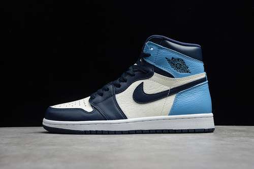 【500】[555088-140]-[AIR JORDAN 1 RETRO HIGH OG SAIL/OBSIDIAN/UNIVERSITY BLUE]-[MAN:40-48]