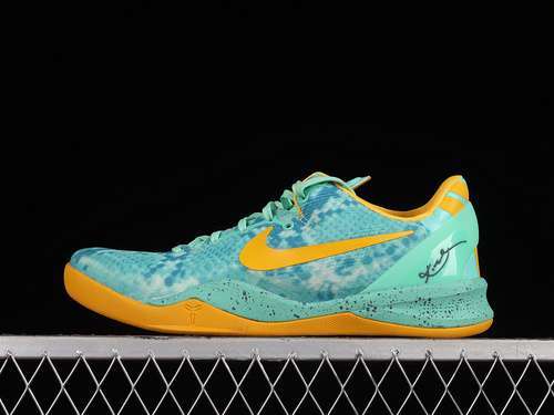【450】[555035-304]-[KOBE 8 GREEN GLOW/LASER ORANGE-MINERAL TEAL]-[MAN:39-46]