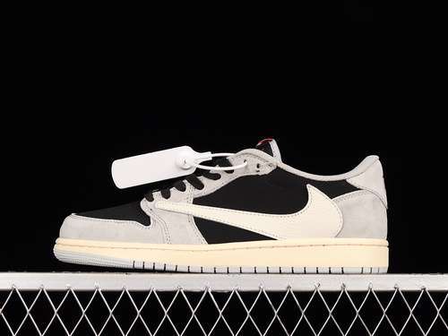 【360】[DM7866-010]-[TRAVIS SCOTT AIR JORDAN 1 LOW OG SP GREY/BLACK/CREAM]-[WOMAN:36-39]-[MAN:40-47.5]