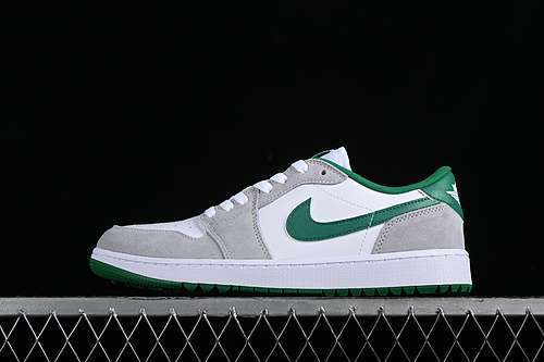 【360】[DD9315-112]-[AIR JORDAN 1 LOW GOLF WHITE/PINE GREEN/LIGHT SMOKE GREY]-[UNISEX:36-46]