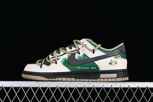【350】[DJ6188-200]-[DUNK LOW SB WHITE/BROWN/GREEN]-[WOMAN:35.5-39]-[MAN:40-46]