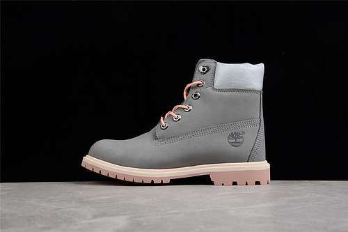 【500】[TB0A2B2Q]-[TIMBERKAND HIGH BOOTS VALENTINE&#x27;S DAY LIGHT GREY/GREY/BEIGE]-[WOMAN:35.5-3