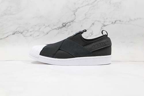 【220】[S81337]-[SUPERSTAR SLIP-ON SHOES CORE BLACK/CORE BLACK/CLOUD WHITE]-[WOMAN:36-39]-[MAN:40-44]