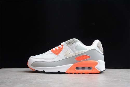 【300】[CT4352-103]-[AIR MAX 90 WHITE/WHITE/HYPER ORANGE/LIGHT SMOKE GREY]-[WOMAN:36-39]-[MAN:40-47]