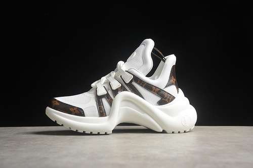 【630】[LOUIS VUITTON ARCHLIGHT SNEAKERS L*V ARCHLIGHT WHITE/BROWN]-[WOMAN:35-40]