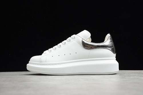 【580】[ALE*XANDER MCQUEEN SHOES WHITE/WHITE/SILVER]-[WOMAN:35-39]-[MAN:40-45]