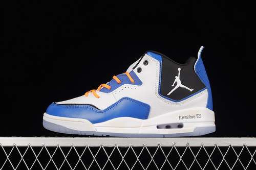 【300】[AR1000-104]-[AIR JORDAN COURTSIDE 23 BLUE/WHITE/BLACK-ORANGE]-[WOMAN:36-39]-[MAN:40-46]