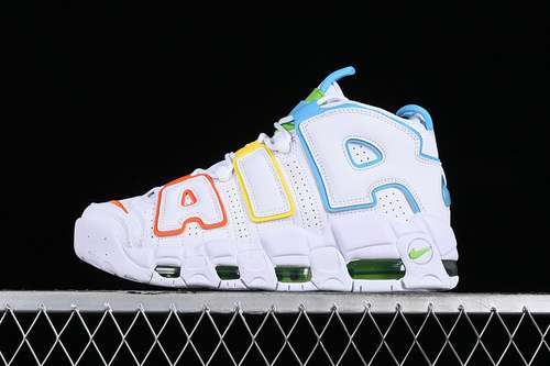 【350】[FJ4624-100]-[AIR MORE UPTEMPO 96 QS WHITE/BLUE/YELLOW/ORANGE]-[WOMAN:36-39]-[MAN:40-46]