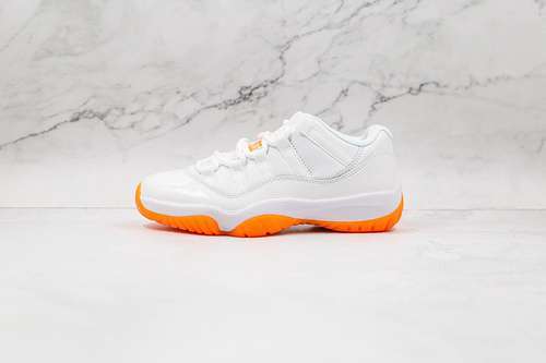 【410】[AH7860-139]-[AIR JORDAN 11 RETRO LOW WHITE/WHITE/BRIGHT CITRUS]-[WOMAN:36-39]-[MAN:40-44.5]