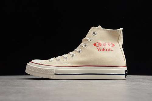 【230】[188606C]-[YAKULT X CHUCK TAYLOR ALL-STAR 70S HIGH BEIGE/BEIGE/RED]-[UNISEX:35-44]