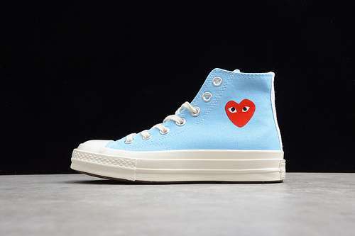 【250】[168300C]-[PLAY CDG X CHUCK TAYLOR 70 HIGH TOP BALTIC SEA/EGRET]-[UNISEX:35-44]