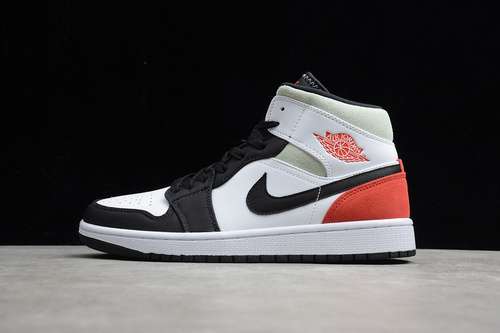 【340】[852542-100]-[AIR JORDAN 1 MID SE RED BLACK TOE WHITE/BLACK/RED]-[UNISEX:36-47.5]