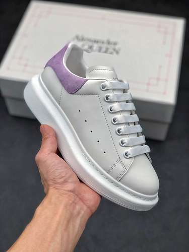【380】[ALE*XANDER MCQUEEN WHITE/WHITE/LIGHT PURPLE]-[WOMAN:35-40]