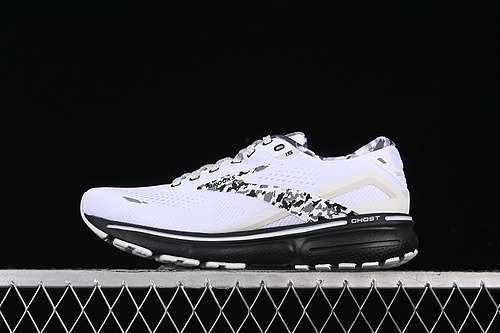 【280】[1103931D149]-[BROOKS GHOST 15 WHITE/GREY/BLACK]-[MAN:40-45]