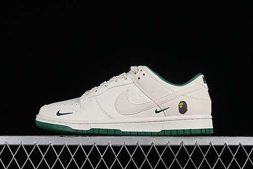 【360】[XD6188-026]-[SB DUNK LOW BAPE OFF WHITE/GREEN/GREY]-[WOMAN:36-39]-[MAN:40-45]